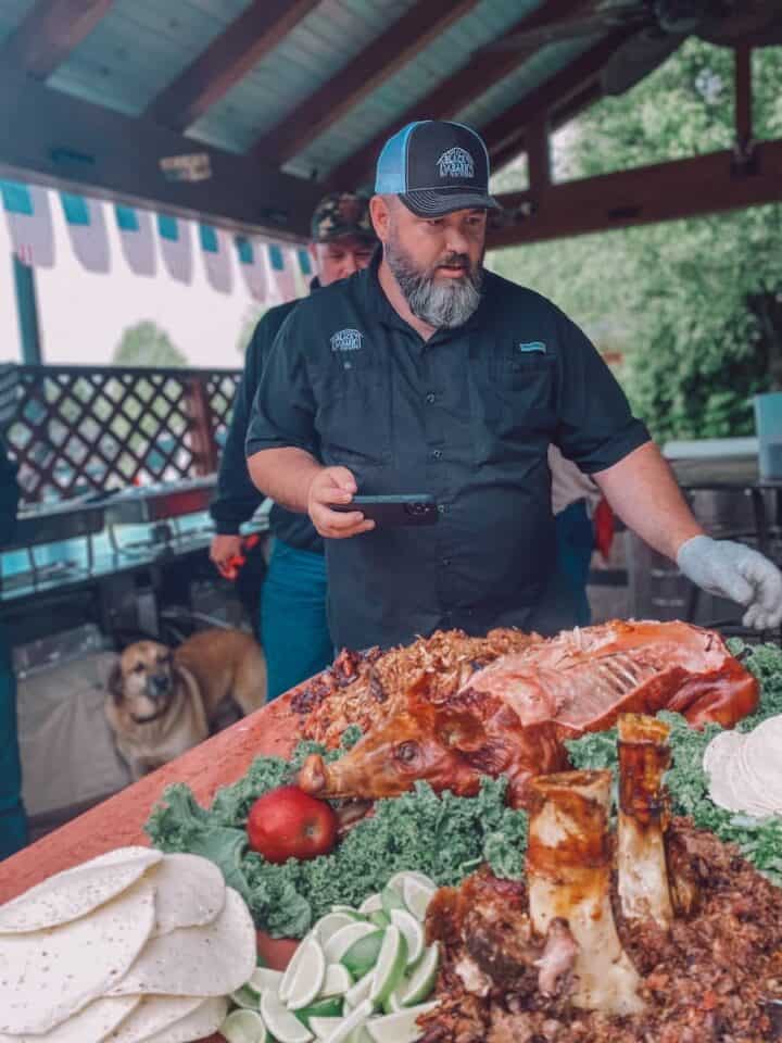 Black Barn BBQ owner Michael Snowden