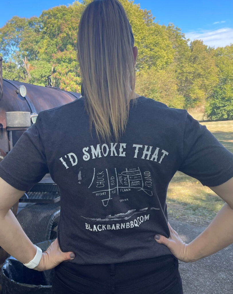 Black Barn BBQ t-shirt back